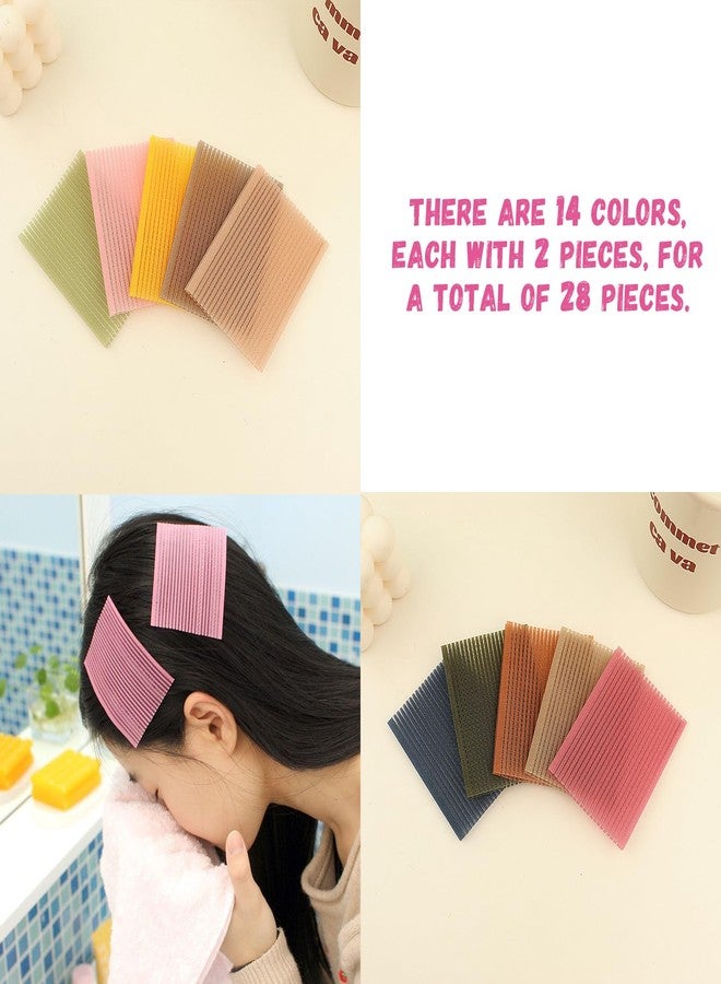 Snmzlc Hair pad packing 28 PCS Hair Pad Bangs patch for Men and Women accessories hair clips for styling sectioning US215 - Image 3
